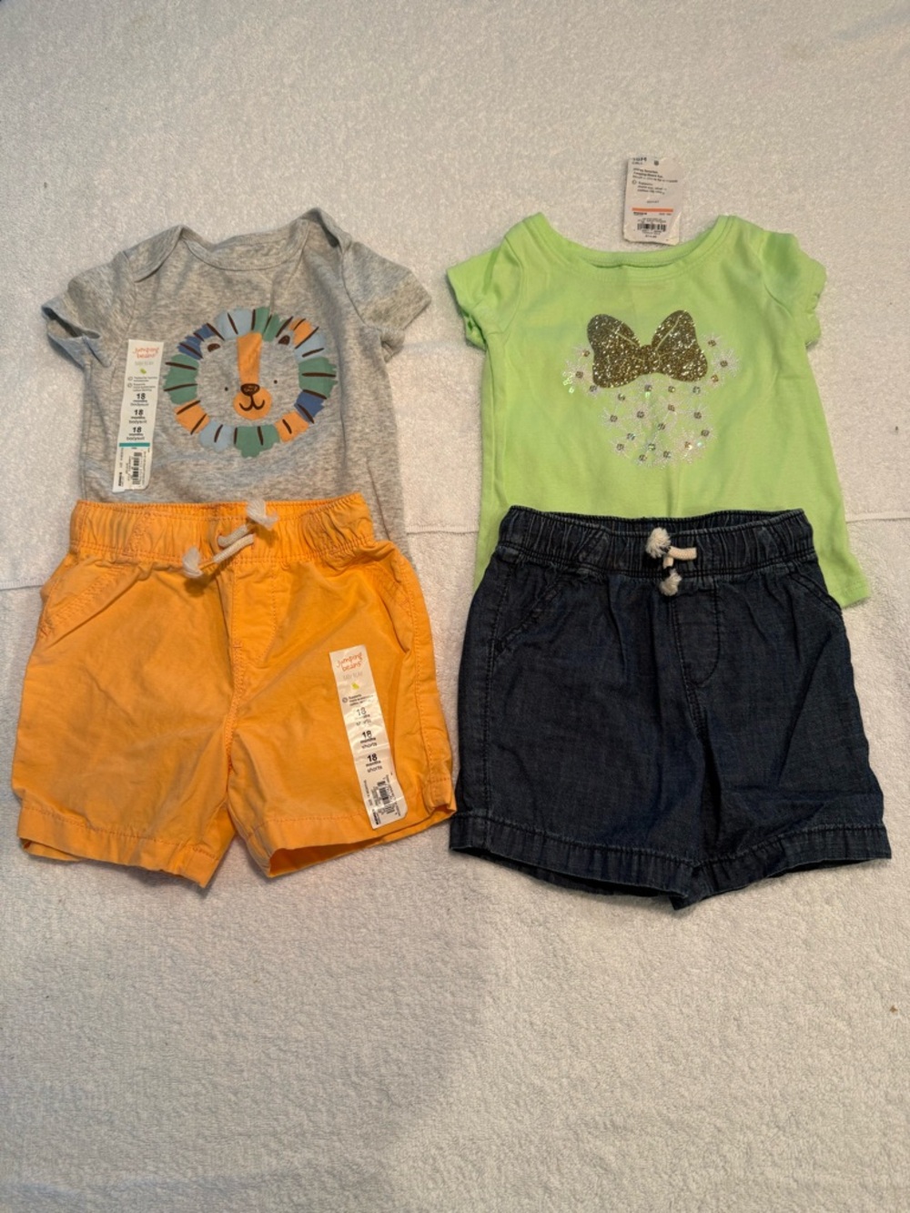 Bundle of two 18 month Girl’s Jumping Beans summer outfits.